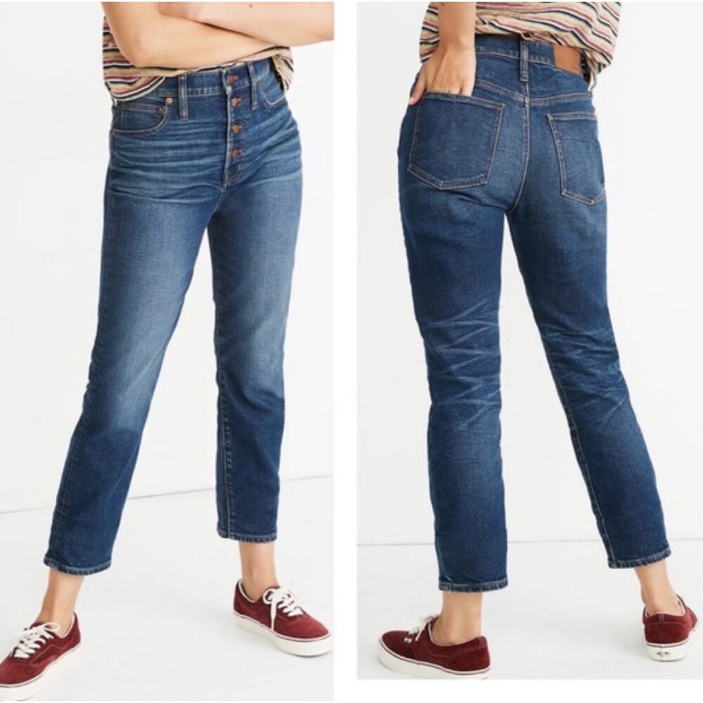 Madewell The Perfect Vintage Jean in Clearview Wash Button Fly Sz 26